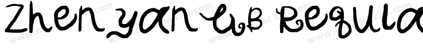 ZhenyanGB Reqular字体转换